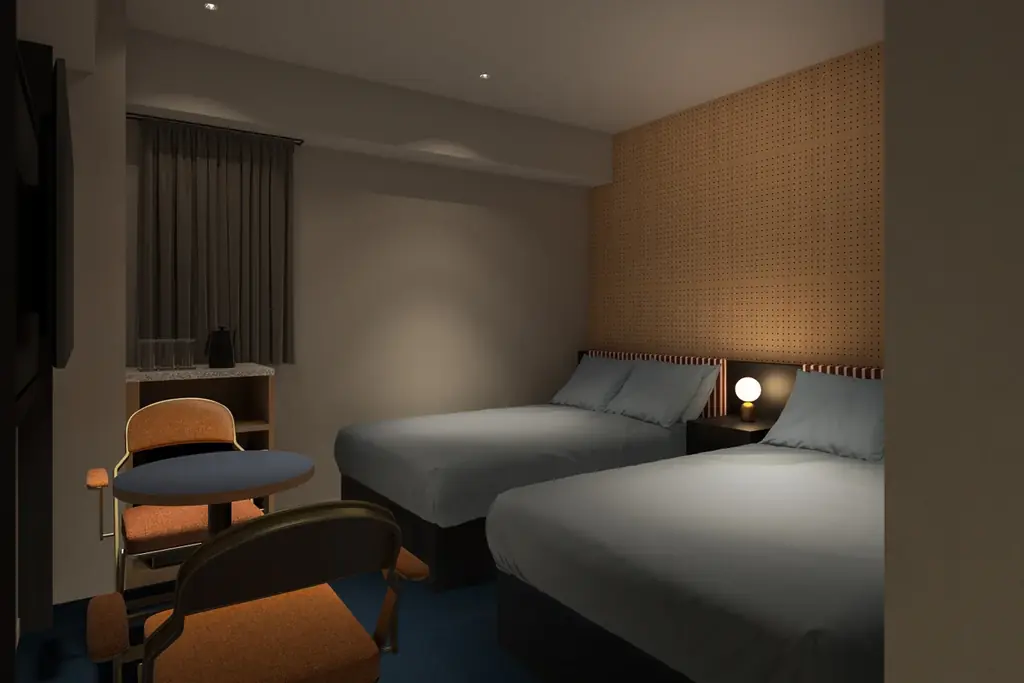 カルチャービジネスホテル「BASE LAYER HOTEL」名古屋に続く2棟目が2026年4月、福岡に開業 画像 3