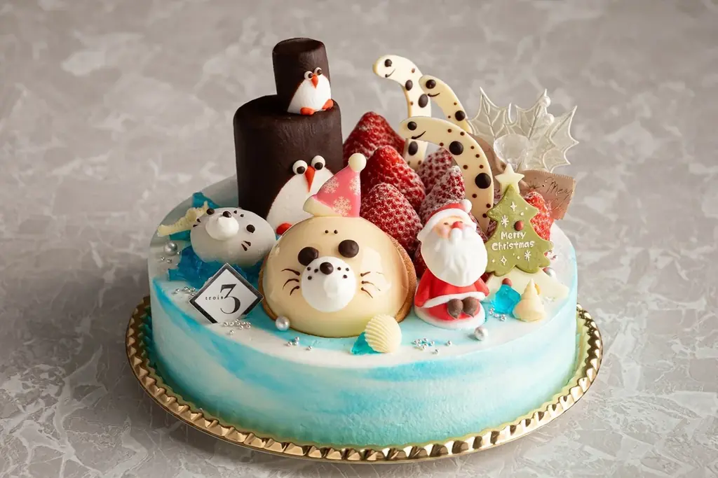 【ANAクラウンプラザホテル福岡】人気水族館とのコラボケーキを含む4種のクリスマスケーキが登場「2025クリスマスケーキ」予約受付中！ 画像 3