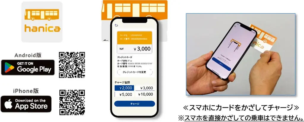 スマホで即チャージ　hanicaアプリ本日提供開始