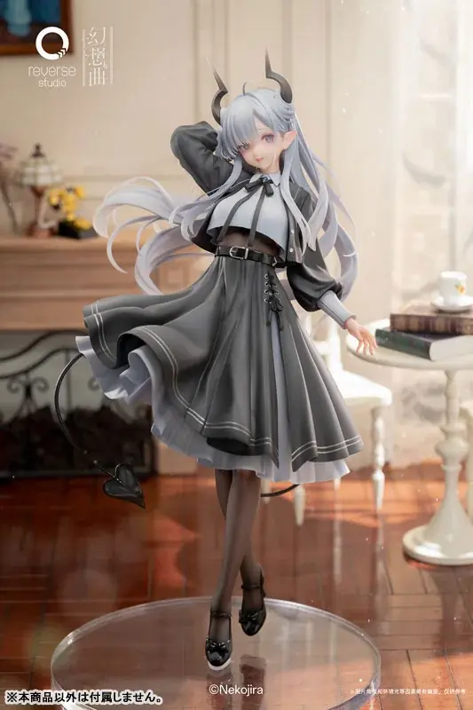 『FANTASIASシリーズ テアちゃん 見習いサキュバスVer.』フィギュアの通常服版と下着版が登場。セット版と単体版を、それぞれ「あみあみ」にて予約受付中。 画像 26