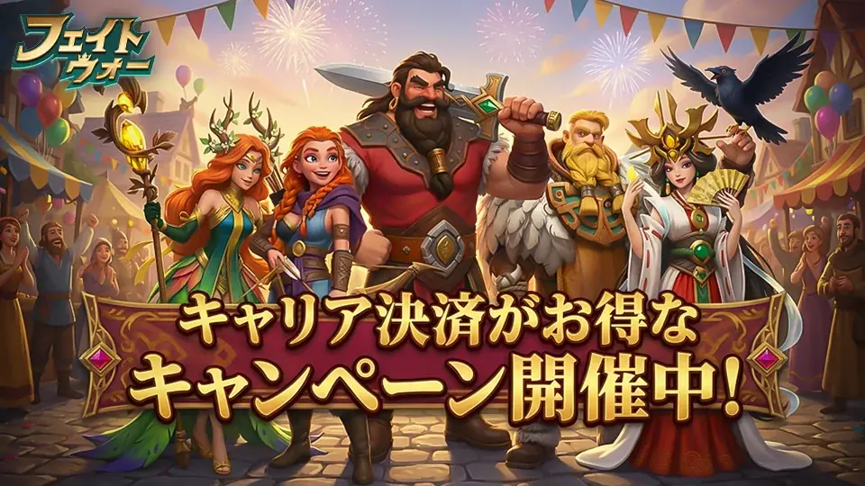 『フェイトウォー』が大手3社連携で期間限定還元