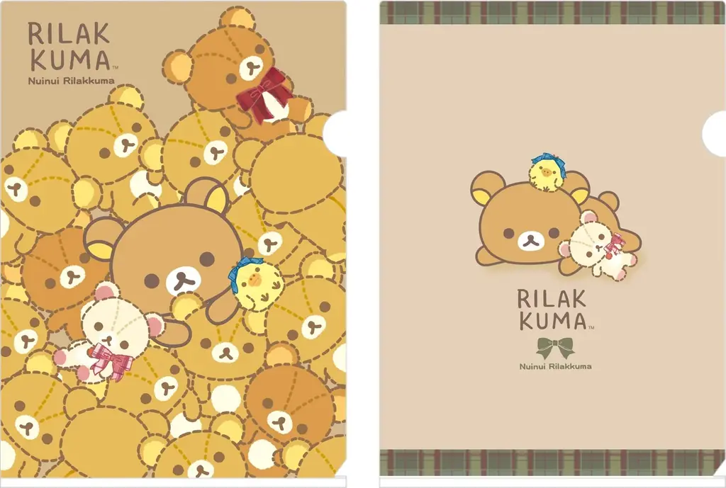 チェックとリボンを基調とした上品であたたかなデザイン じぶんにそっくりなぬいぐるみに埋もれたリラックマがかわいい「ぬいぬいリラックマ」デザイングッズがロフトとサンエックスネットショップ限定で発売！ 画像 14