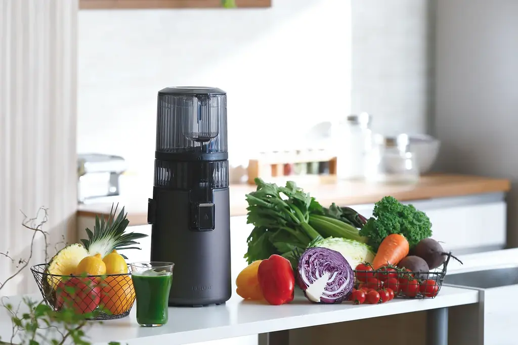 搾汁体験と栄養チェック