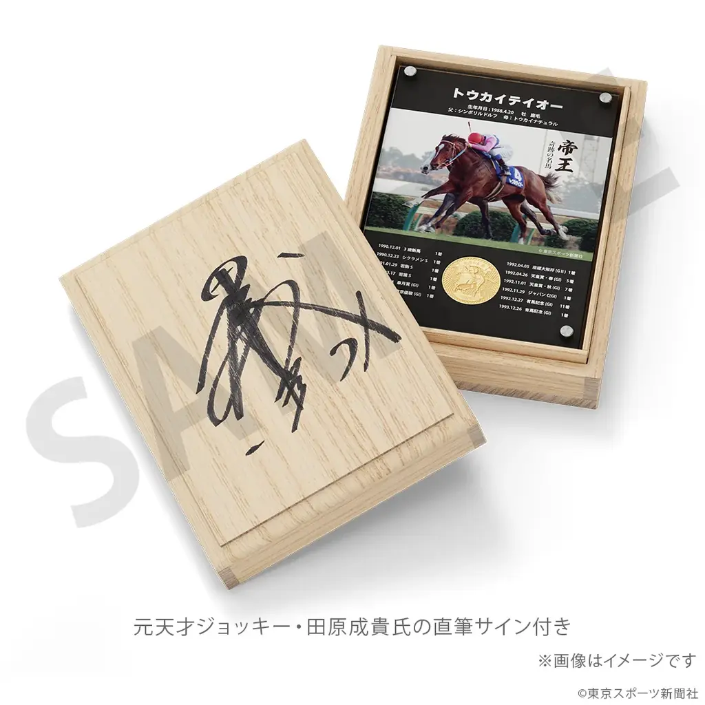 トウカイテイオー　有馬記念での奇跡の復活V…。あの感動から30年、奇跡の瞬間が純金コインでよみがえる！ 画像 8