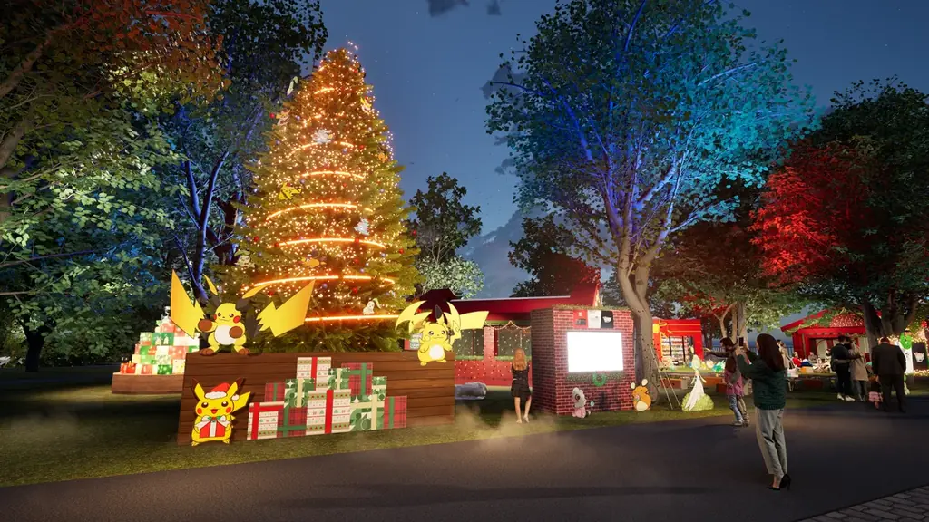 でんきタイプのポケモンが光を灯すツリーや、ぬいぐるみがズラリと並んだプレゼントBOX型のオブジェも！『Christmas Market in 横浜赤レンガ倉庫』にて初出展の「ポケモン」ブース詳細決定！ 画像 2