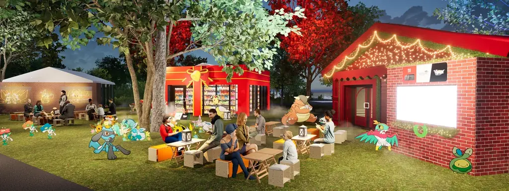 でんきタイプのポケモンが光を灯すツリーや、ぬいぐるみがズラリと並んだプレゼントBOX型のオブジェも！『Christmas Market in 横浜赤レンガ倉庫』にて初出展の「ポケモン」ブース詳細決定！ 画像 4