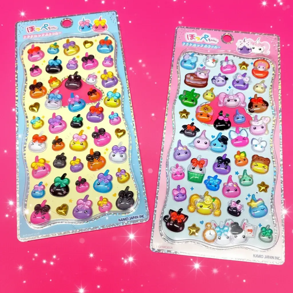 サン宝石の人気キャラ「ほっぺちゃん」シールで令和の交換文化が再燃！人気キャラ×最新トレンドのドロップ系ステッカーが11月登場 画像 2