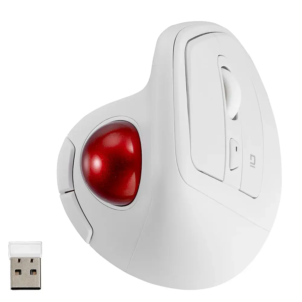 手首のねじれを軽減する「無線エルゴ静音5ボタン光学式トラックボール」を新発売 画像 11