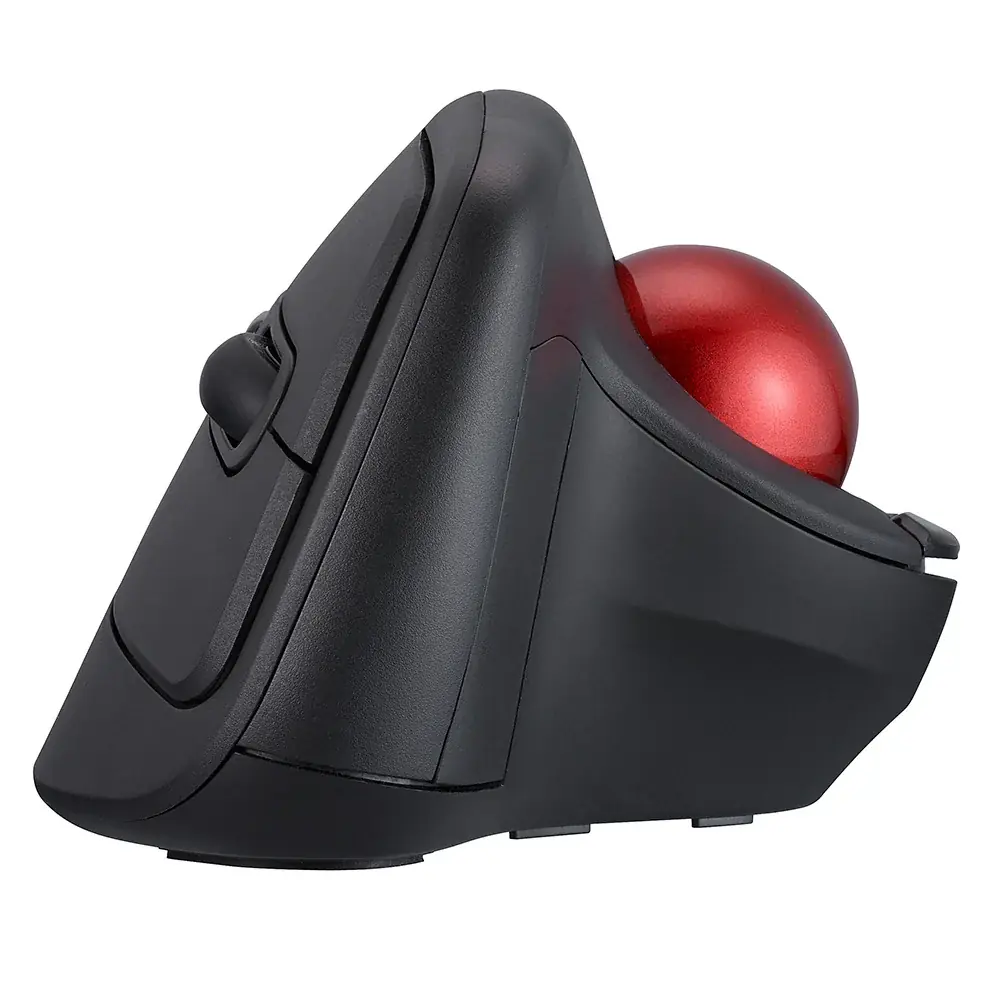 手首のねじれを軽減する「無線エルゴ静音5ボタン光学式トラックボール」を新発売 画像 4