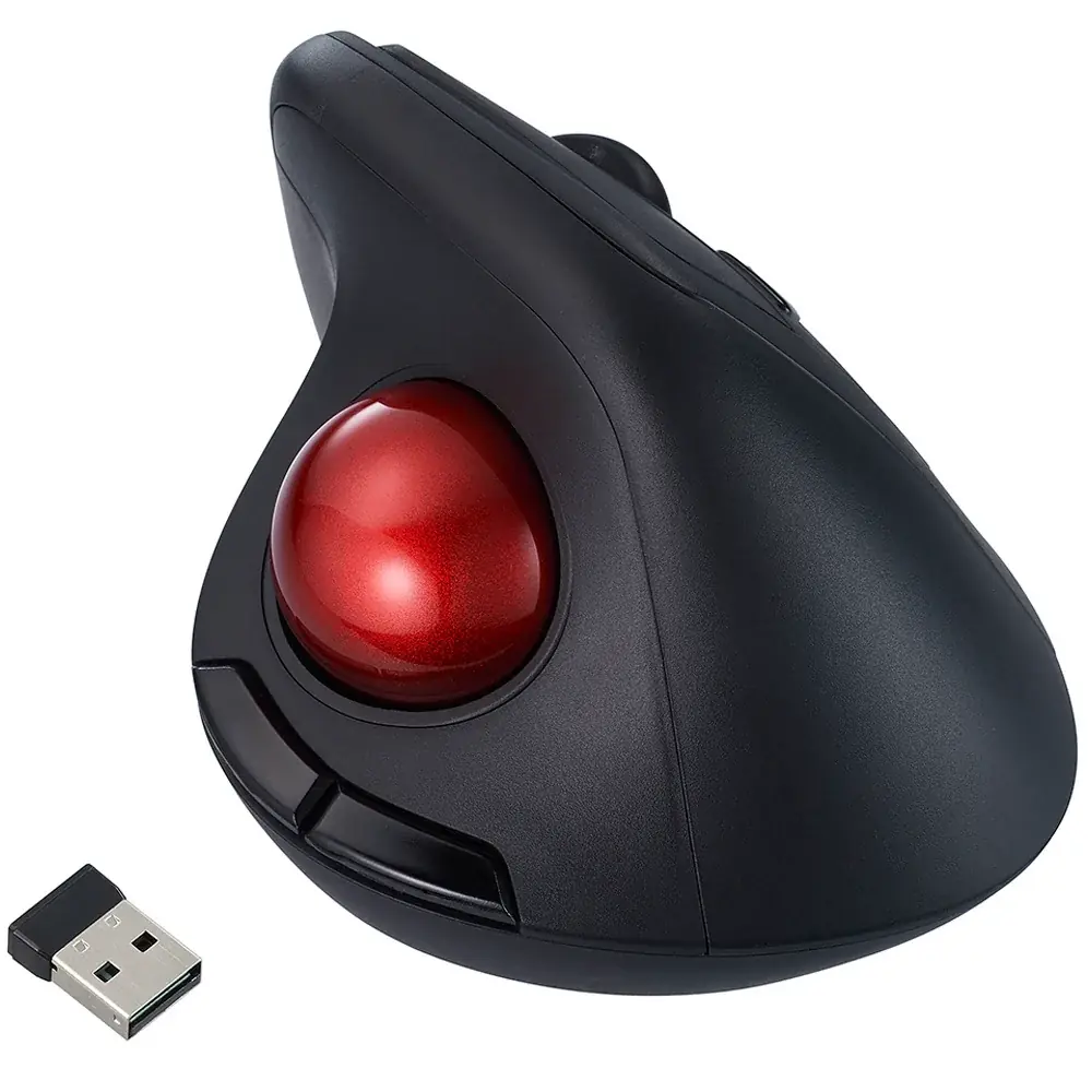 手首のねじれを軽減する「無線エルゴ静音5ボタン光学式トラックボール」を新発売 画像 5