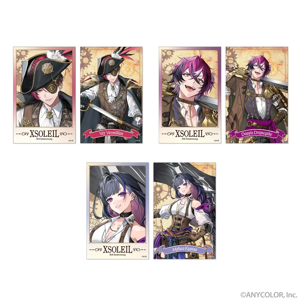 「NIJISANJI EN」に所属する「XSOLEIL（エクソレイ）」の3周年を記念したオリジナルグッズが全世界で発売決定！12月6日より予約受付開始 画像 4