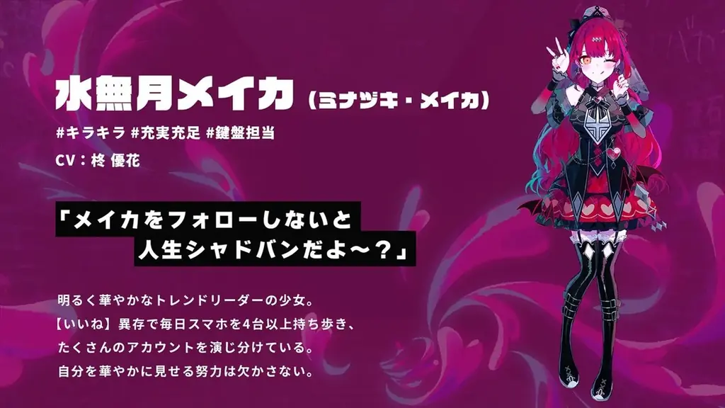 裏アカ迷宮ノベルRPG『配信少女ノ裏垢迷宮』初の公式グッズ「ランダム缶バッジ（全8種）」、本日11/28(金)より通販予約スタート！ 画像 13