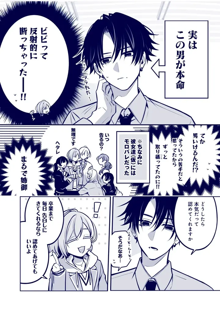 《新連載 試し読み》Xで200万PV超の話題作！素直になれないのに愛がダダ漏れ…『あまのじゃく男子とベタ惚れ男子』がマンガアプリPalcyにて連載 画像 6