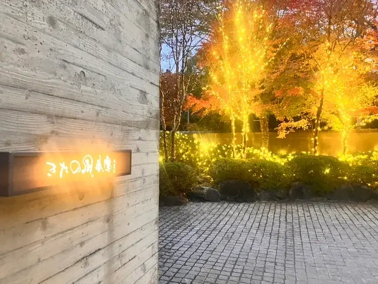 きたの風茶寮 冬イルミ