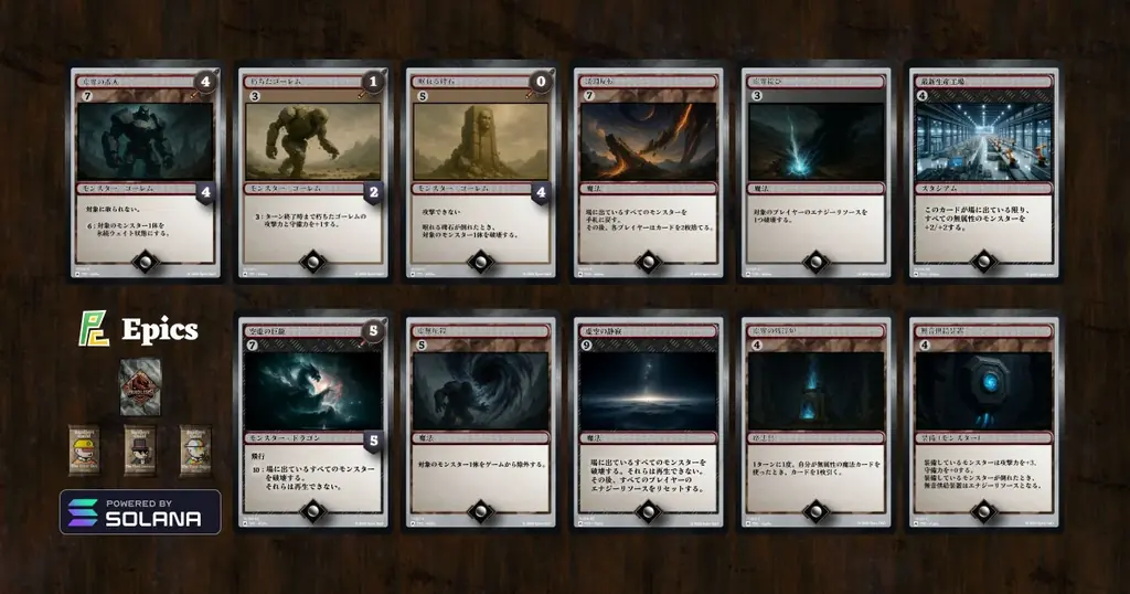 Epics DAO、アルファシリーズの無属性ピックアップ Solana NFT カードを公開 画像 2