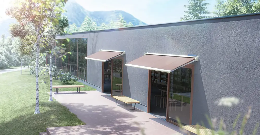 電源レスで自動開閉！次世代ソーラーオーニング「エルパティオ・プラスソーラー」新発売。 画像 2