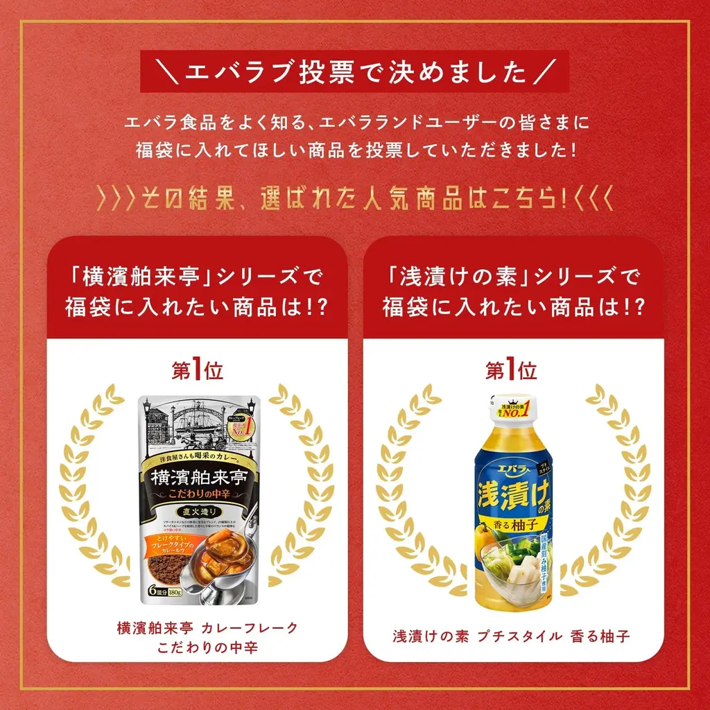 エバラ食品、ファンと共に作った「おいしい福袋」を　公式オンラインショップで本日より数量限定販売 画像 2