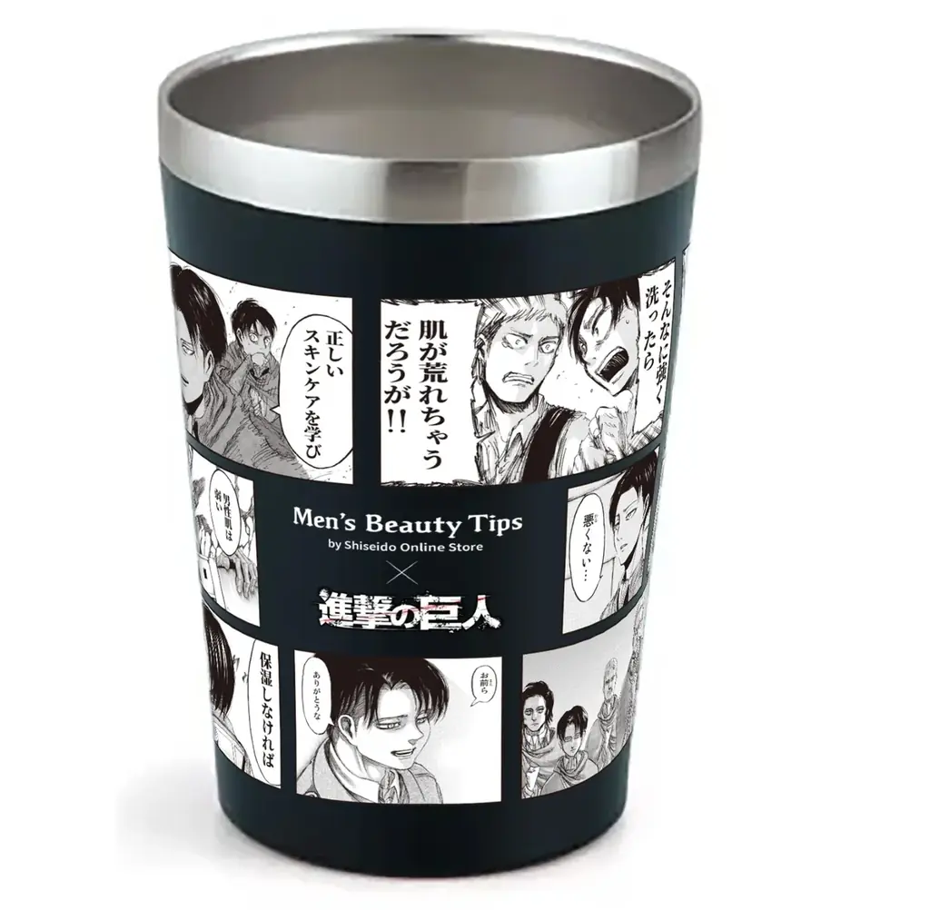 スキンケアを説くリヴァイ兵長が新宿駅・梅田駅に出現！交通広告限定オリジナルショート漫画で男性肌の“壁※”の攻略法を学べ！　～『進撃の巨人』コラボタンブラーが当たるSNSキャンペーンも追加実施決定～ 画像 6