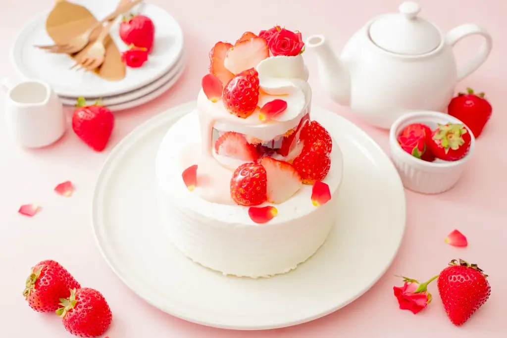 【苺づくしスイーツ】フレッシュな国産の苺×口溶けなめらかな黒糖風味のパンナコッタを楽しめる新作『苺のパルフェ』が新登場！苺の2段ケーキやタルト、ショートケーキ、パフェなど“苺づくし”な全6品を新発売！ 画像 5