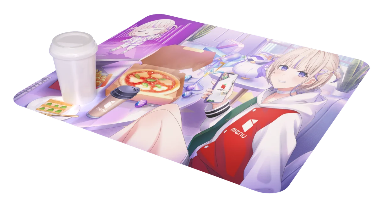 menu、人気VTuber「轟はじめ」と初コラボ！ランチョンマットやアクスタが当たるキャンペーンを開催-さらに初めての利用の方には限定ポストカードが全員当たる- 画像 4