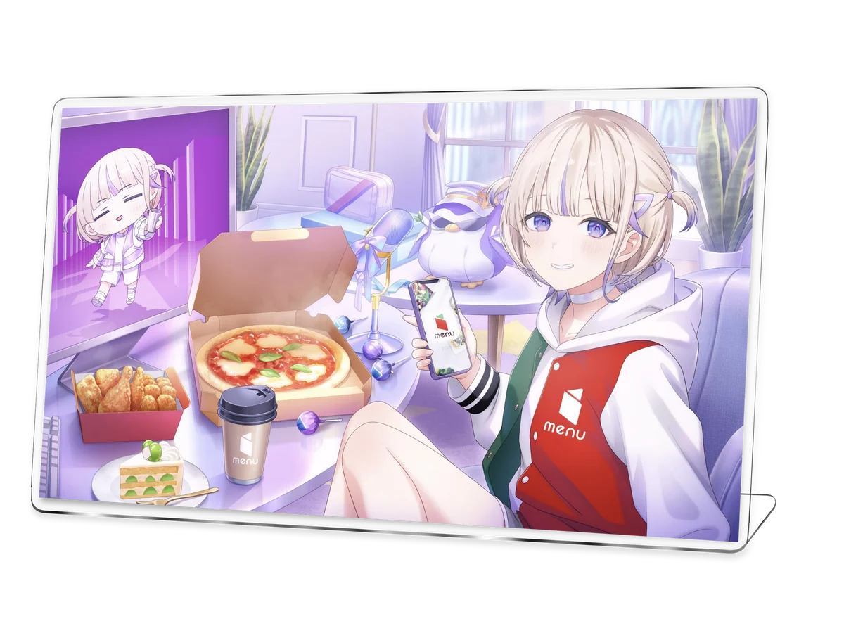 menu、人気VTuber「轟はじめ」と初コラボ！ランチョンマットやアクスタが当たるキャンペーンを開催-さらに初めての利用の方には限定ポストカードが全員当たる- 画像 5