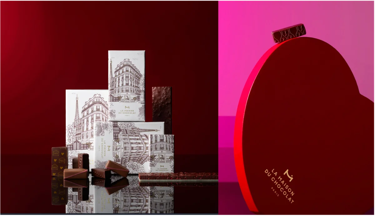 ラ・メゾン・デュ・ショコラが贈る2026 年バレンタインコレクション　「オ クール デュ フォブール― フォブールの街⾓で息づくメゾンの物語 ―」2026 年 1 ⽉ 15 ⽇（⽊）より限定販売予定 画像 1