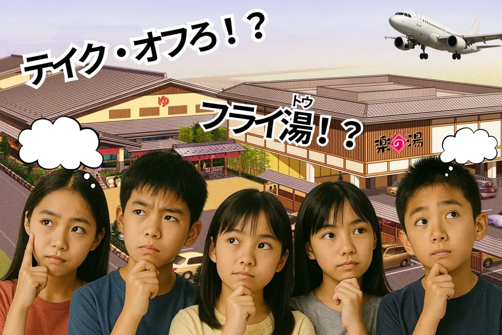 12/7開催　飛行機が見える銭湯で言葉を育てる