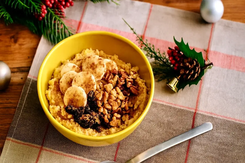 エッグノッグオートミール