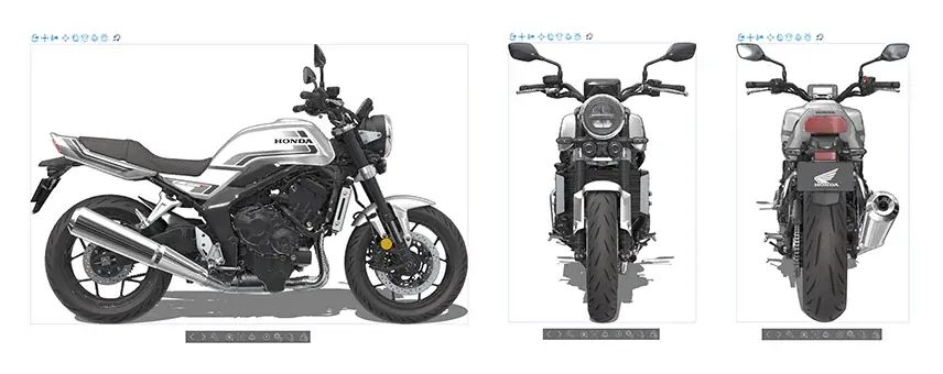 「Honda CB1000F」の3Dモデルが「CLIP STUDIO PAINT」の最新アップデートで金属感や光沢感の質感表現に対応 画像 3