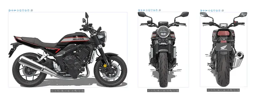 「Honda CB1000F」の3Dモデルが「CLIP STUDIO PAINT」の最新アップデートで金属感や光沢感の質感表現に対応 画像 4