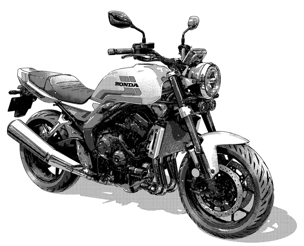 「Honda CB1000F」の3Dモデルが「CLIP STUDIO PAINT」の最新アップデートで金属感や光沢感の質感表現に対応 画像 5