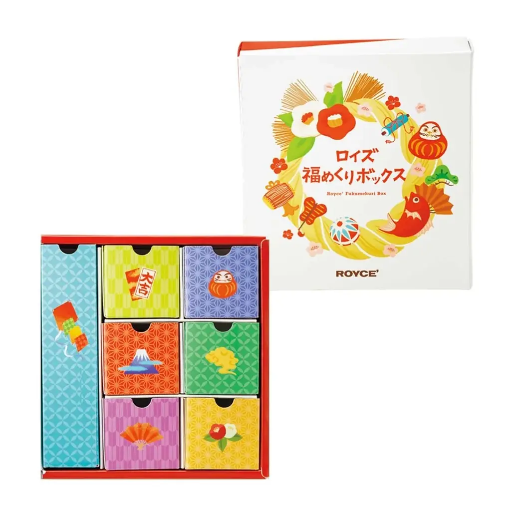 【ロイズ】年末年始のカウントダウンにもおすすめ！“引き出し”の仕掛けが楽しい「福めくりボックス」を12月2日に発売。 画像 3