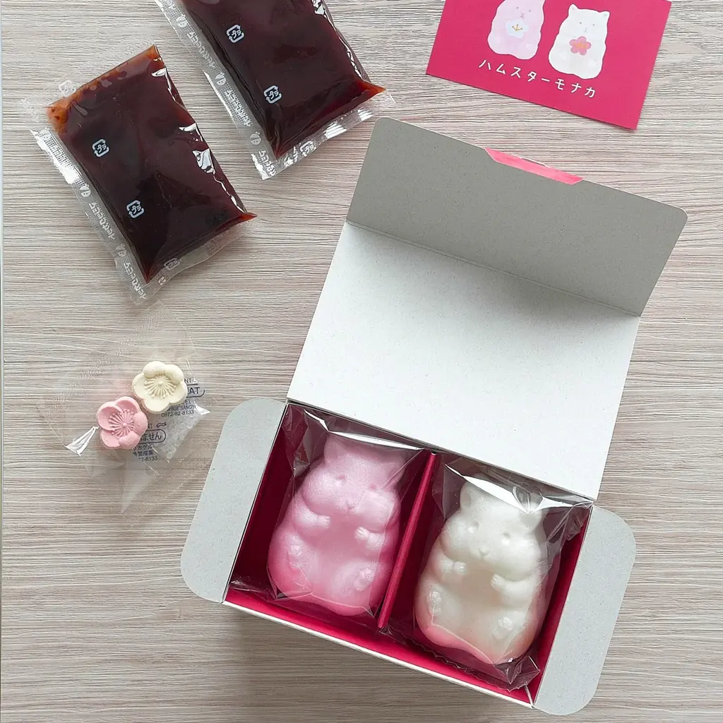 かわいすぎる和菓子「ハムスターモナカ紅白」今年も登場！12月2日より数量限定で販売開始 画像 6