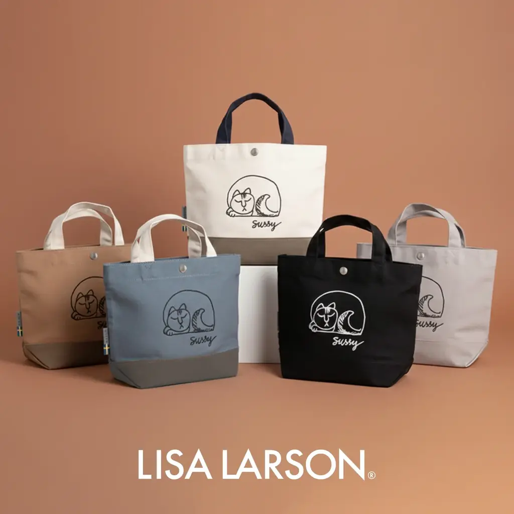 リサ・ラーソン刺繍ミニトート登場　A5対応＆軽量164g