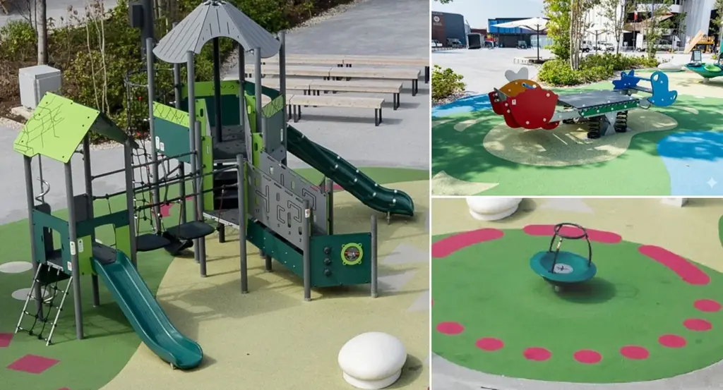 万博遊具をホテルへ移設