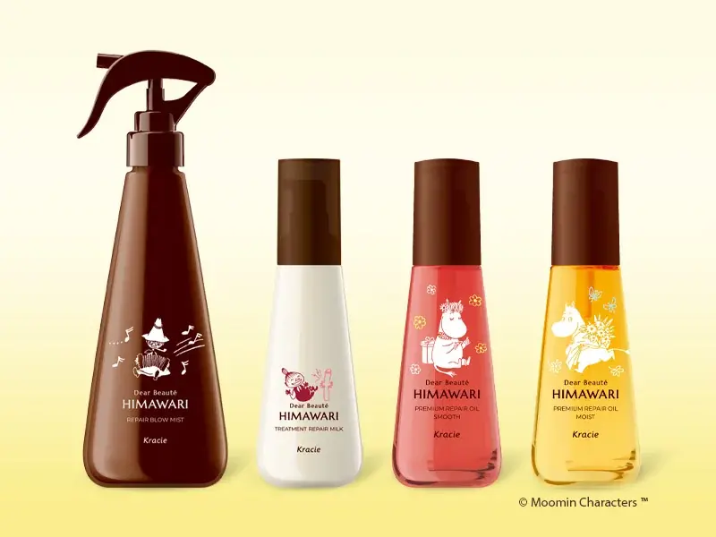 1月19日発売 ムーミン柄ディアボーテHIMAWARI限定ヘアケア