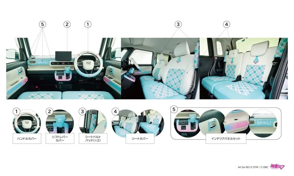 ムーヴ キャンバス専用 「初音ミク」タイアップ用品パッケージの発売 画像 4