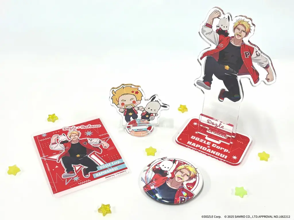 「ドズル社×はぴだんぶい」コラボグッズが販売中！　等身コラボイラスト＆ミニキャラコラボイラストを使用したグッズが登場 画像 4