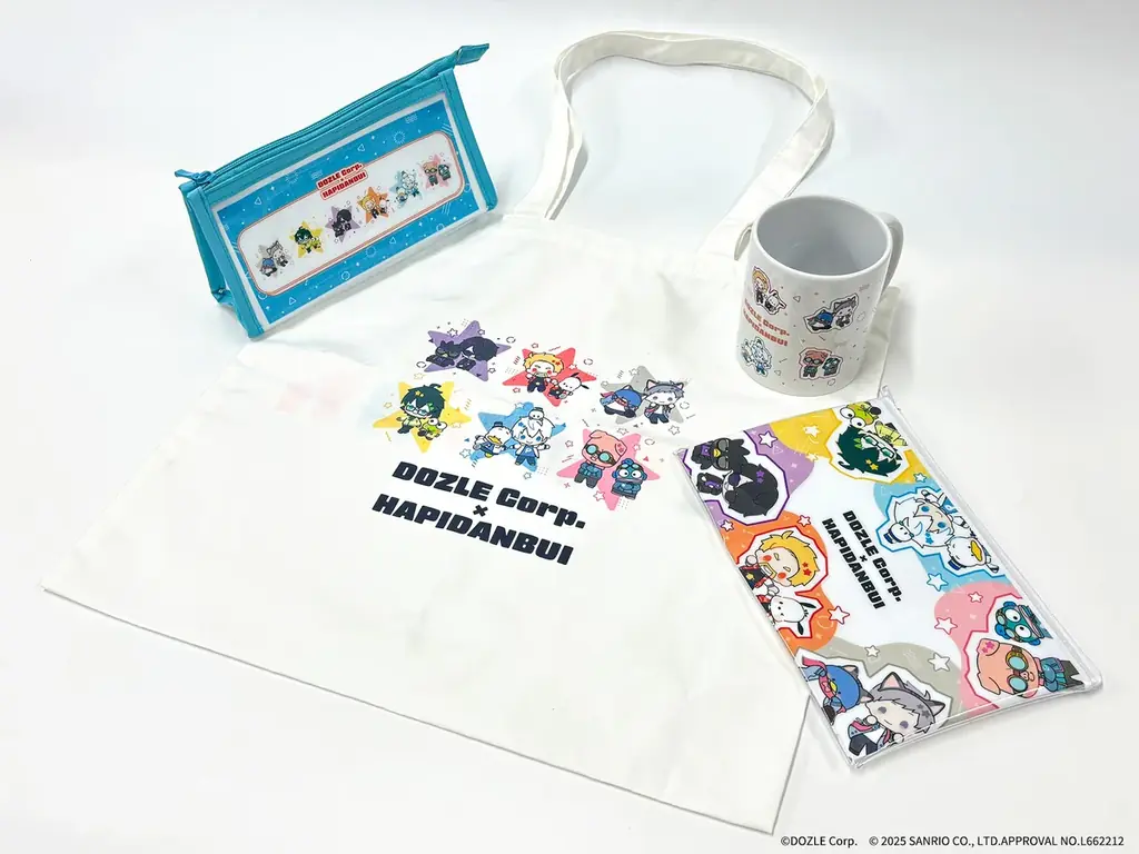 「ドズル社×はぴだんぶい」コラボグッズが販売中！　等身コラボイラスト＆ミニキャラコラボイラストを使用したグッズが登場 画像 7