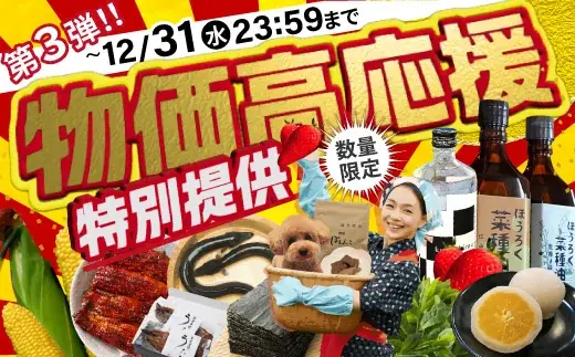 西尾市が12月限定で返礼品を特別価格で提供