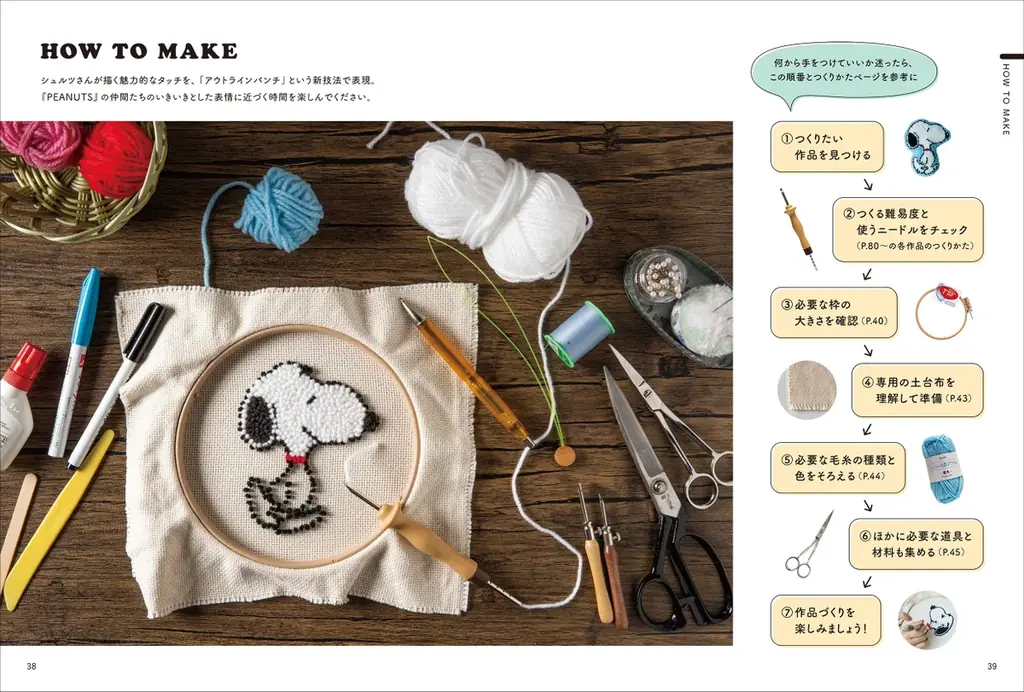 PEANUTS生誕75周年記念！　SNOOPYと仲間たちが大人気手芸パンチニードルになって登場 画像 6