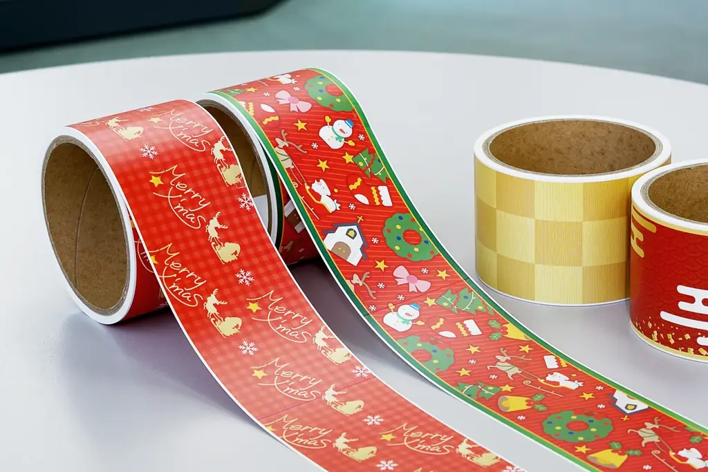 ロール式棚POPにクリスマス・正月デザインを追加