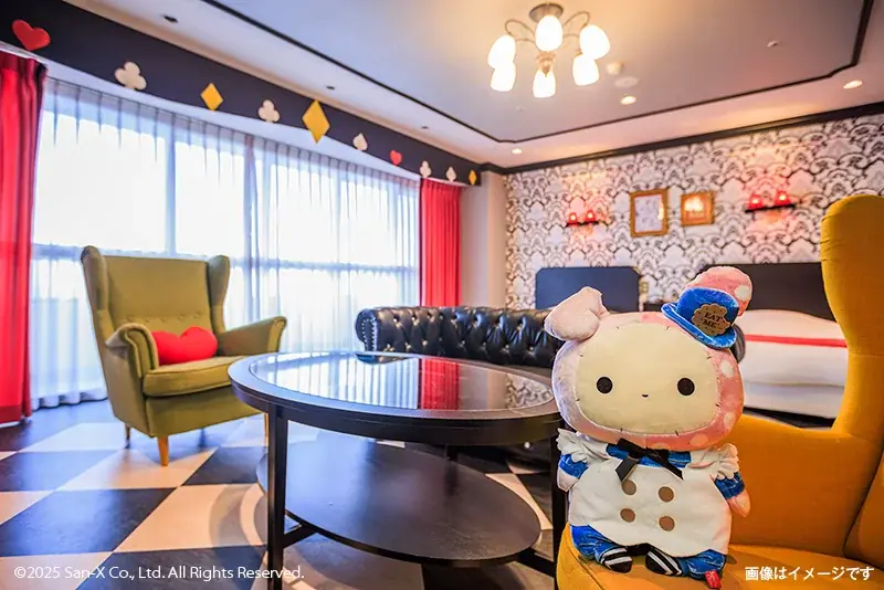 今年15周年を迎えた「センチメンタルサーカス」初のコラボルームが期間限定オープン！　「センチメンタルサーカス in アリスルーム」＠ホテル マホロバ・マインズ三浦 画像 2