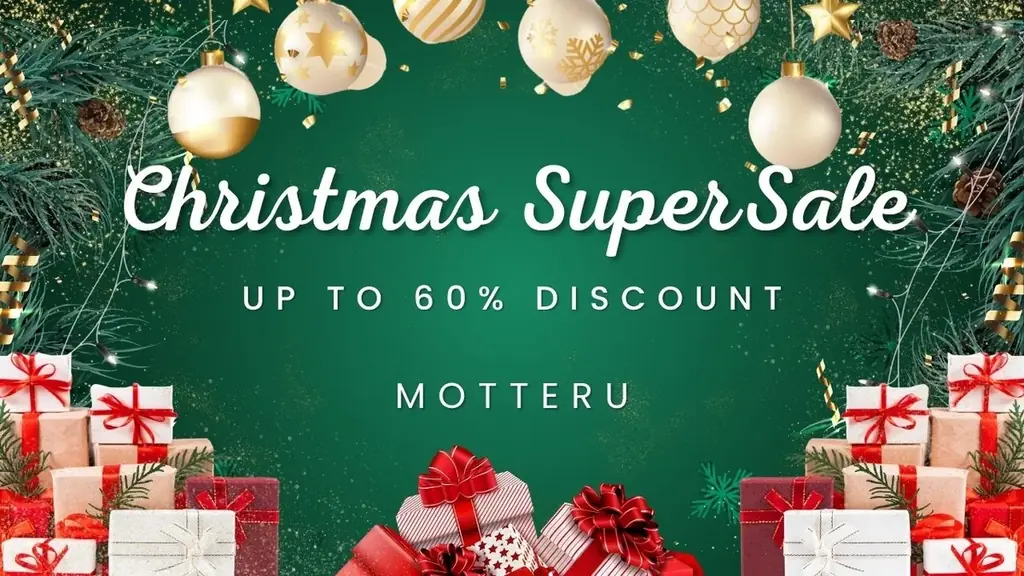 【MOTTERU】12/4(木) 20:00スタート「楽天スーパーセール」にて新商品・人気商品を最大約60%OFFで販売 画像 1