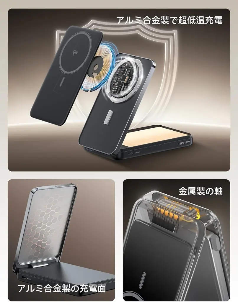 【楽天SS 今夜20時開幕！】RORRY最大50%OFF！人気モバイルバッテリー・3in1充電器・AppleWatchバンド・充電式カイロが破格プライスで手に入るチャンス 画像 15