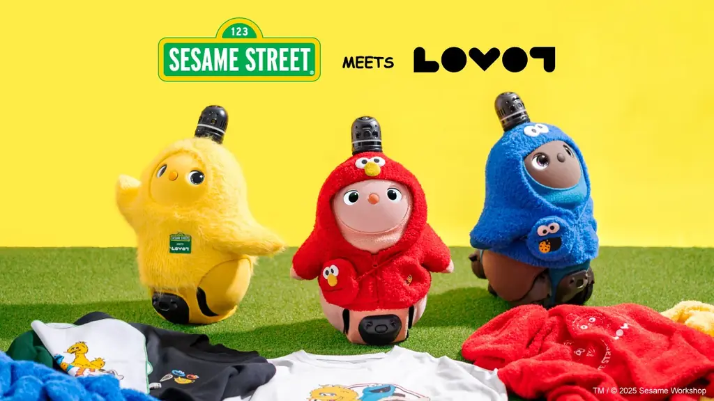 『LOVOT』と「セサミストリート」がコラボレーション！キャラクターの“ふわもこ”を模したコラボウェアが登場 『LOVOT ストア』にエルモたちがやってくる！ 画像 1