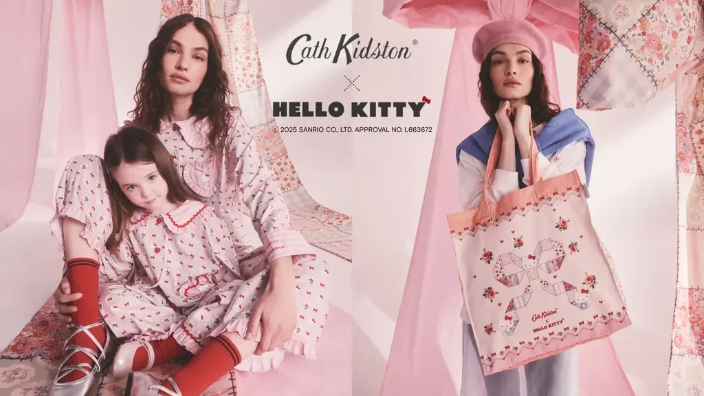 12/12発売｜Cath Kidston×ハローキティ、限定17型のルームウェア＆雑貨