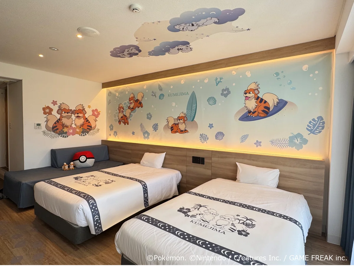 ホテル業界最大級72種類目のコンセプトルーム　ウォーターマークホテル沖縄 久米アイランド　おきなわ応援ポケモン「ガーディコラボルーム」発売 画像 2