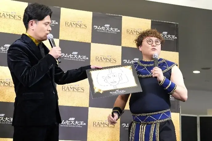 マユリカ、極寒の夜空の下、ファラオの姿で降臨！ACNラムセス大王展　ナイトミュージアム＆キャンペーン開催記念PR発表会を実施 画像 2