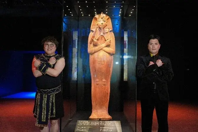 マユリカ、極寒の夜空の下、ファラオの姿で降臨！ACNラムセス大王展　ナイトミュージアム＆キャンペーン開催記念PR発表会を実施 画像 3